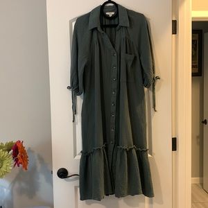 Easel-small waffle print women’s dress